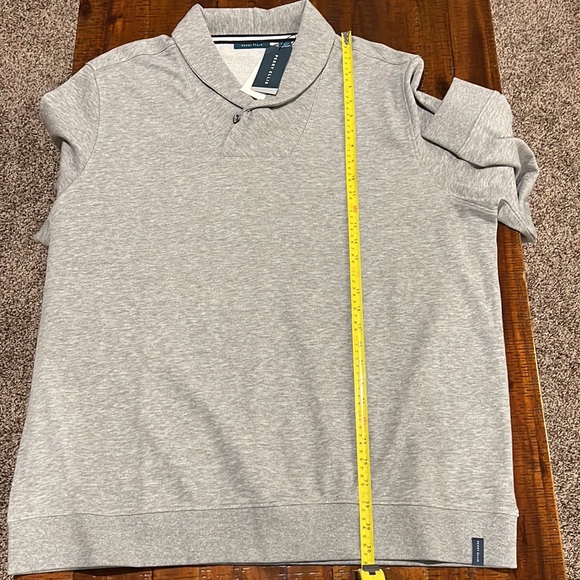 Perry Ellis men’s gray sweater long sleeve with one bottom. Size 2XL. - Picture 7 of 8
